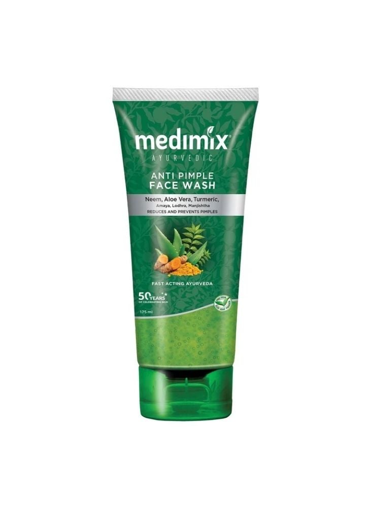 ميديميكس غسول الوجه ميديميكس الأيورفيدي المضاد لحب الشباب مع النيم والصبار والكركم - منظف للتحكم في حب الشباب للبشرة الدهنية والمعرضة للمشاكل - Image 1